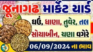 Junagadh Apmc Rate 06-09-2024 આજના જુનાગઢ ના બજાર ભાવ Gkmarugujarat.com