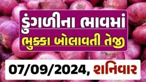 Onion Price 07-09-2024 લાલ અને સફેદ ડુંગળી ના બજાર ભાવ Gkmarugujarat.com