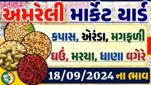 Amreli Apmc Rate 18-09-2024 આજના અમરેલી માર્કેટ બજાર ભાવ Gkmarugujarat.com