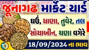 Junagadh Apmc Rate 18-09-2024 આજના જુનાગઢ ના બજાર ભાવ Gkmarugujarat.com