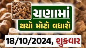 Chana Price 18-10-2024 આજના ચણા ના બજાર ભાવ gkmarugujarat.com