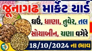 Junagadh Apmc Rate 18-10-2024 આજના જુનાગઢ ના બજાર ભાવ Gkmarugujarat.com