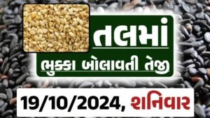 Tal price 19-10-2024 આજના સફેદ અને કાળા તલ ના બજાર ભાવ Gkmarugujarat.com