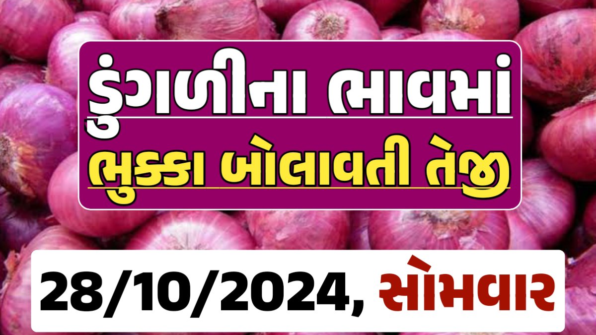 Onion Price 28-10-2024 લાલ અને સફેદ ડુંગળી ના બજાર ભાવ Gkmarugujarat.com